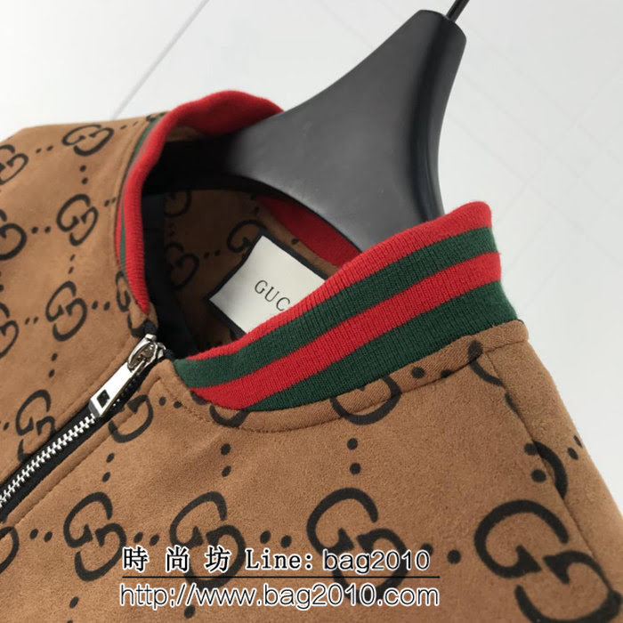 GUCCI古馳 18ss秋冬新款 升級版加棉 中國龍刺繡 雙G小logo 外套 情侶款 ydi1946
